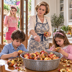 “Mamá, por favor, no nos dejes aquí otra noche”, me rogó mi hijo; la abuela había escondido toda la despensa de casi una semana y solo les daba avena recalentada y fruta recogida del suelo. Guardé silencio, hice una sola llamada y regresé antes de tiempo. Pero cuando revisamos la casa encontramos dinero escondido, comida vencida y una pista que convirtió nuestra rabia en miedo.